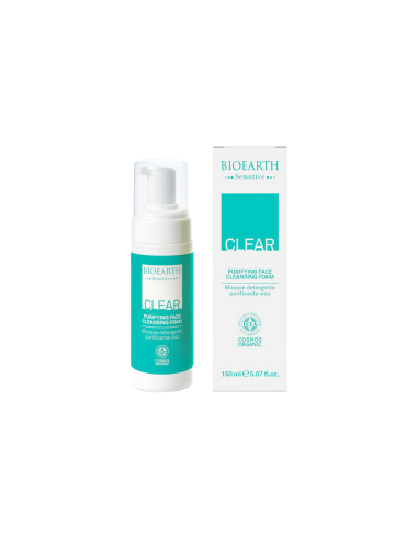 Spuma de curatare ten impur Clear Bioearth, 150ml