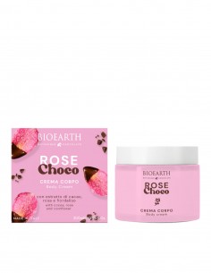Crema de corp Rose Choco, ciocolata si trandafir, Bioearth, 300ml