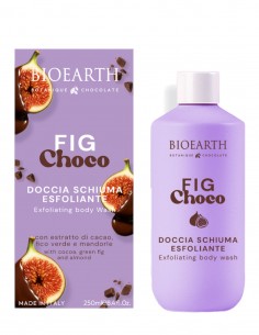 Gel de dus exfoliant Fig Choco, ciocolata si smochine, Bioearth, 250ml