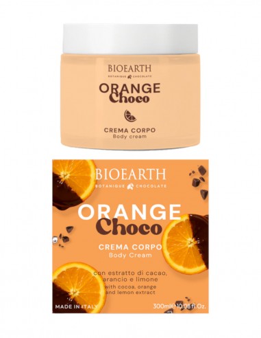 Crema de corp Orange Choco, ciocolata si portocala, Bioearth, 300ml