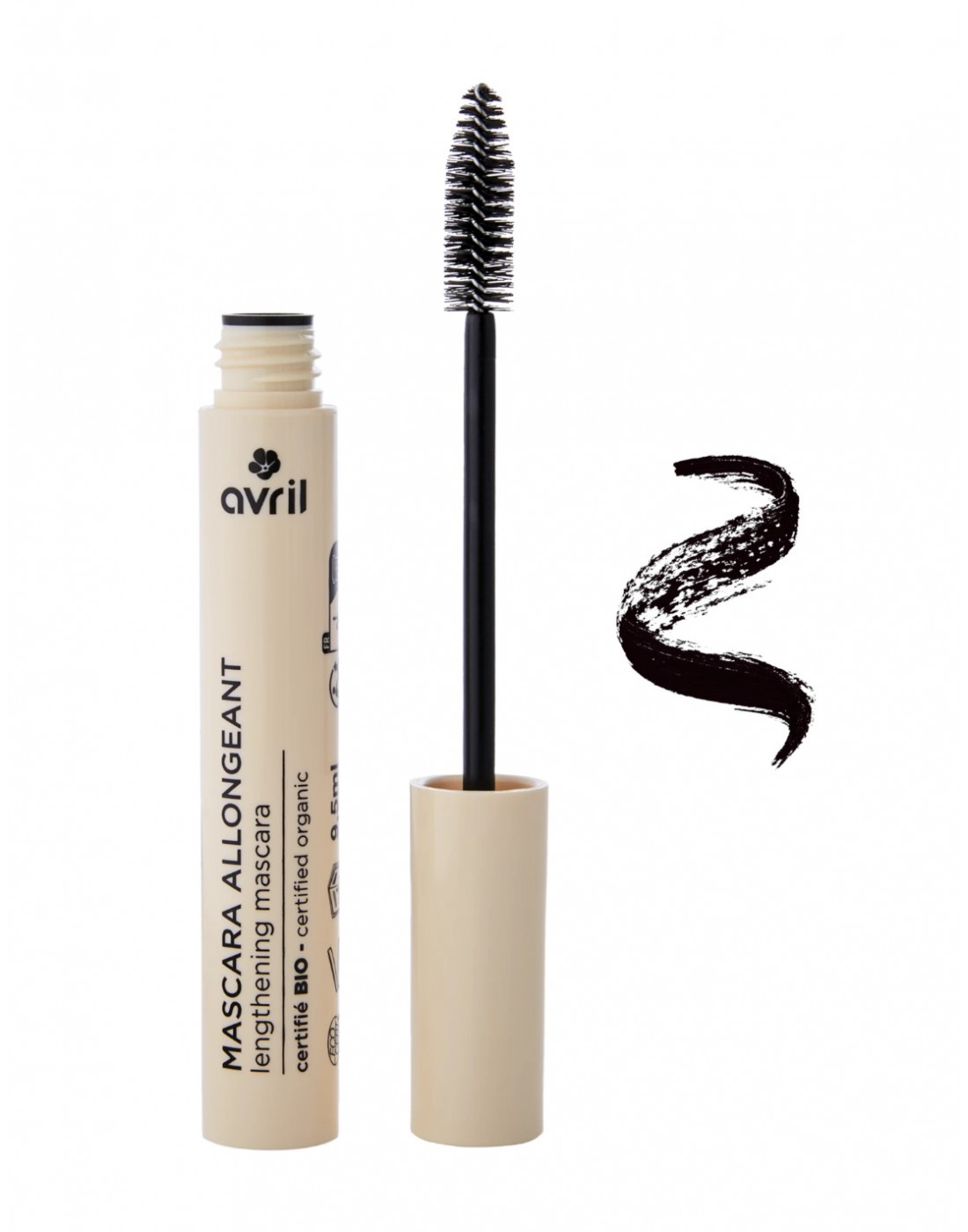 Rimel alungire si definire gene Negru, 9ml - Avril