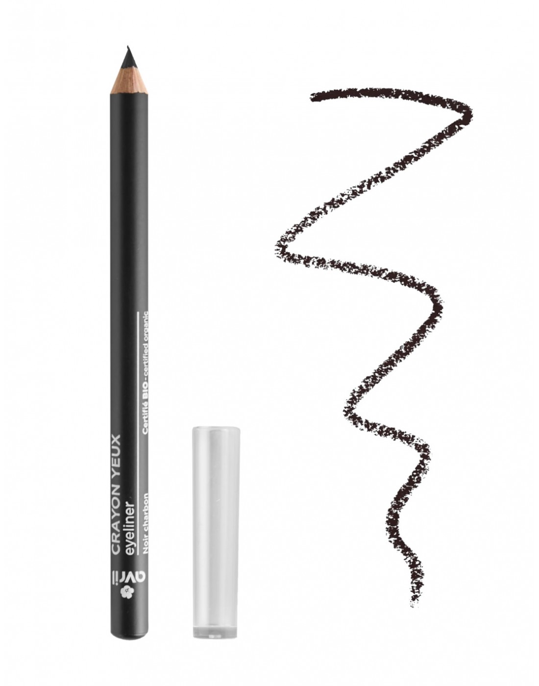 Creion de ochi bio Charcoal (Negru) Avril