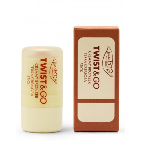 Bronzer stick retractabil Biscuit Twist & Go Purobio