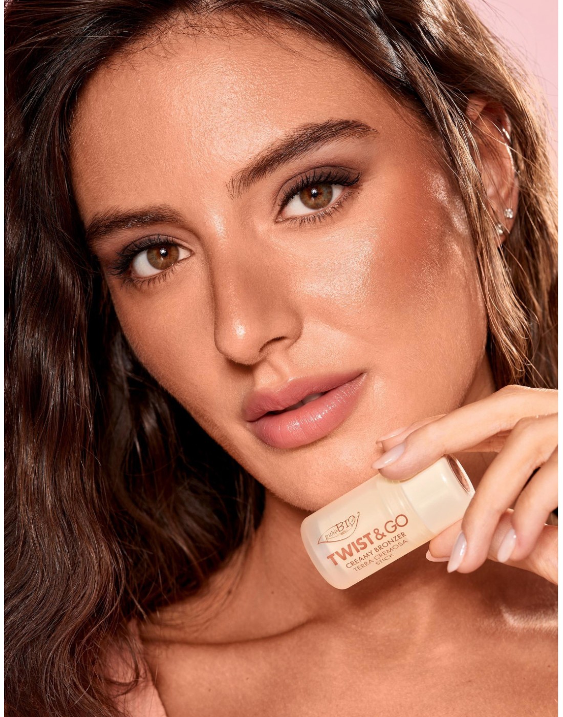 Bronzer stick retractabil Biscuit Twist & Go Purobio