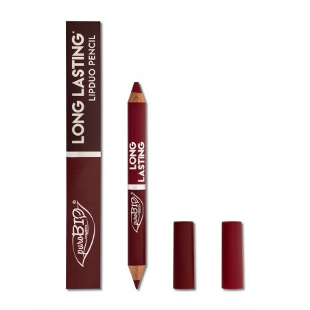 Creion de buze LipDuo, contur buze si ruj, 106L Fucsia Intenso, Long Lasting PuroBIO