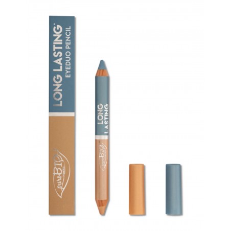 Creion fard ochi EyeDUO, 101L Bej-Albastru Deschis, Long Lasting PuroBIO