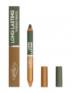 Creion fard ochi EyeDUO, 102L Verde Muschi-Auriu, Long Lasting PuroBIO