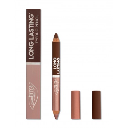 Creion fard ochi EyeDUO, 103L Maro Cald-Roz, Long Lasting PuroBIO