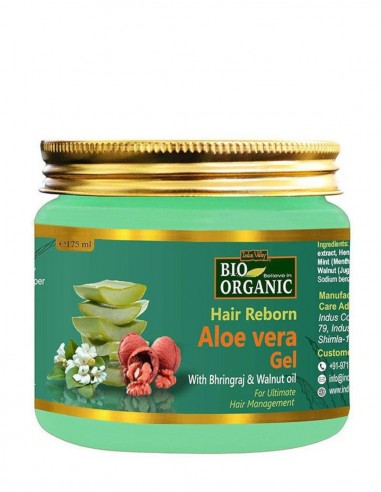 Gel de aloe vera anticadere cu bhringraj Hair Reborn Indus Valley, 175g