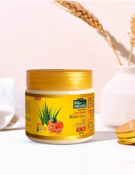 Gel de aloe vera cu SPF22 Sun Guard Indus Valley, 175g