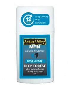 Deodorant natural pentru barbati Deep Forest Indus Valley, 50g