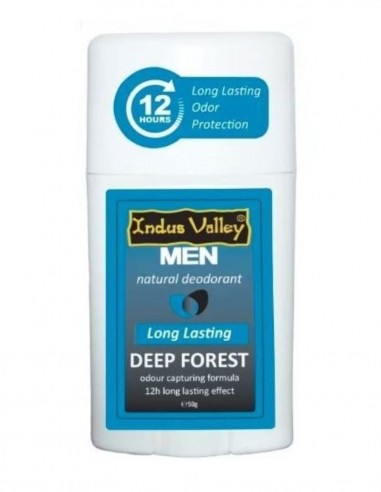 Deodorant natural pentru barbati Deep Forest Indus Valley, 50g