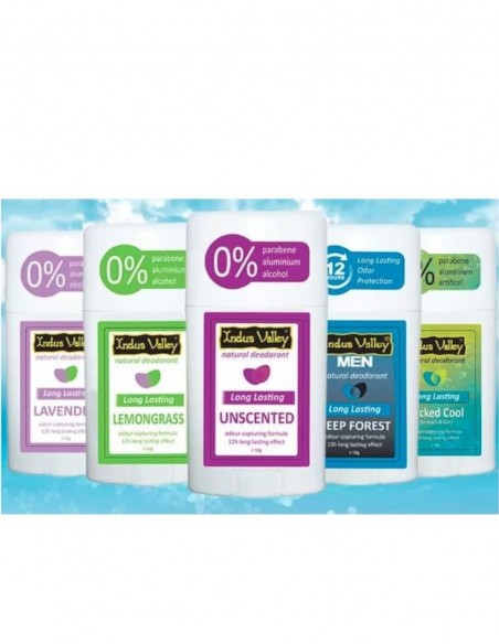 Deodorant natural pentru barbati Deep Forest Indus Valley, 50g