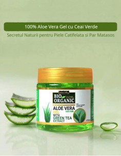Gel de aloe vera cu ceai verde Indus Valley, 175g 2