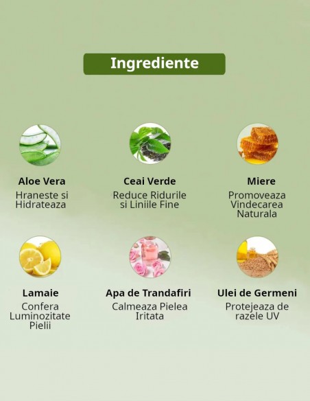 Gel de aloe vera cu ceai verde Indus Valley, 175g