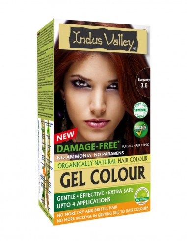 Vopsea henna gel fara amoniac Rosu Burgundy 3.60 Indus Valley