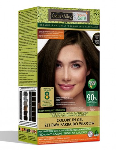 Vopsea henna gel fara amoniac Saten Mediu 4.0 Indus Valley