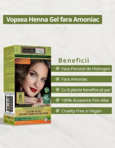Vopsea henna gel fara amoniac Saten Deschis 5.0 Indus Valley 2