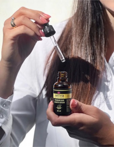 Ser pentru cresterea parului, barbati si femei, 30ml – Sattva Ayurveda