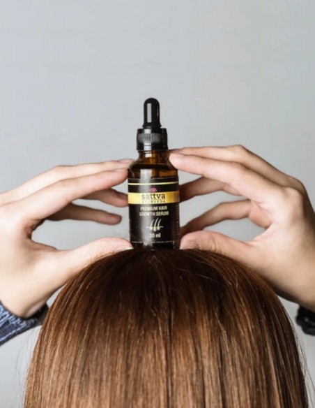 Ser pentru cresterea parului, barbati si femei, 30ml – Sattva Ayurveda