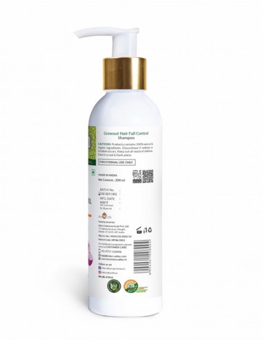 Sampon anticadere si crestere par cu urzica Growout Indus Valley, 200ml