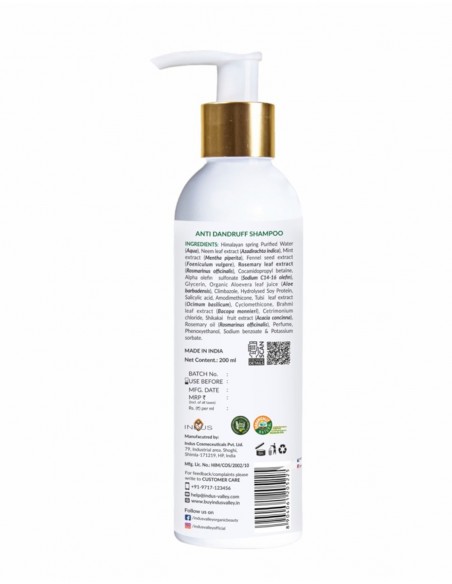 Sampon anticadere si crestere par cu urzica Growout Indus Valley, 200ml