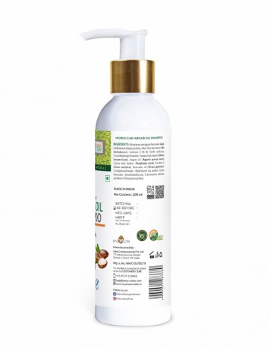 Sampon cu argan pentru par uscat, degradat Indus Valley, 200ml