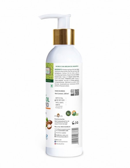 Sampon cu argan pentru par uscat, degradat Indus Valley, 200ml