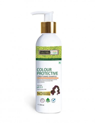 Sampon fara sulfati protectie culoare par Indus Valley, 200ml