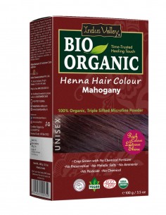 Vopsea Henna Rosu Mahon Bio Organic Indus Valley, 100gr