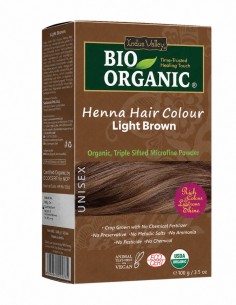 Vopsea Henna Saten Deschis Bio Organic Indus Valley, 100gr