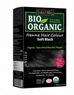 Vopsea Henna Soft Black Bio Organic Indus Valley, 100gr