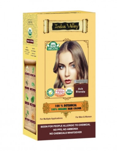 Vopsea Henna Blond Cenusiu Botanical Indus Valley, 120gr