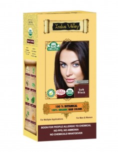Vopsea Henna Negru Soft Black Botanical Indus Valley, 120gr