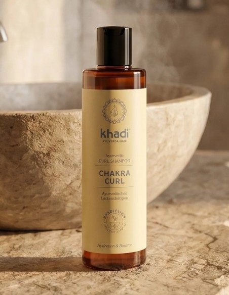 Sampon fara sulfati pentru par cret Chakra Curl Khadi, 200ml