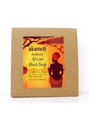 Sapun negru african autentic din ghana 130gr akamuti imagine