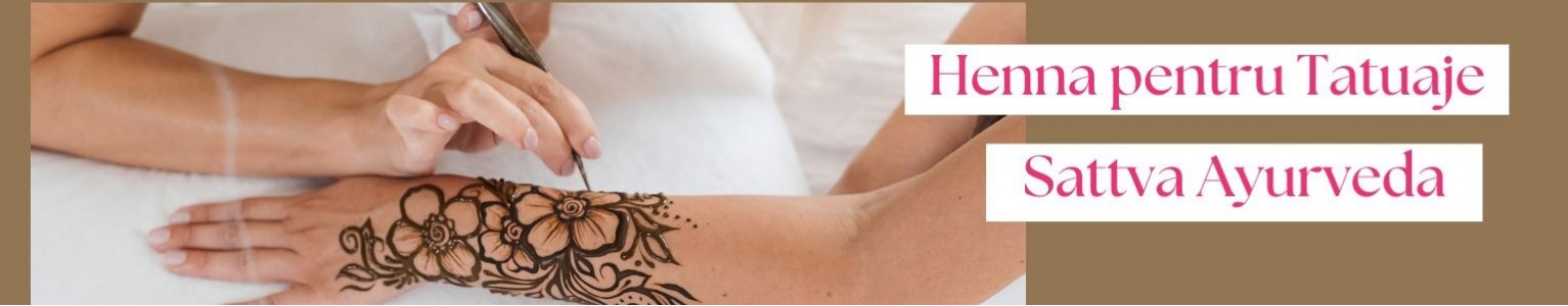 Henna pentru tatuate temporare – Sattva Ayurveda
